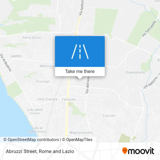 Abruzzi Street map