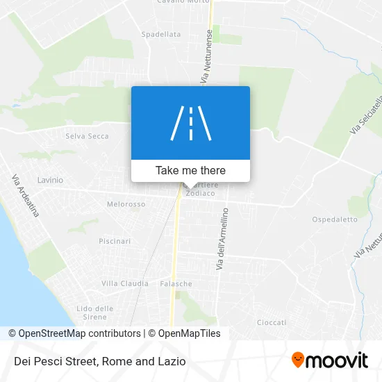 Dei Pesci Street map