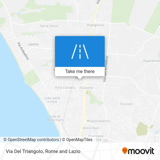 Triangolo Street map