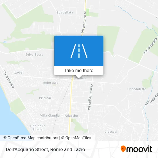 Dell'Acquario Street map