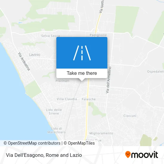 Dell'Esagono Street map