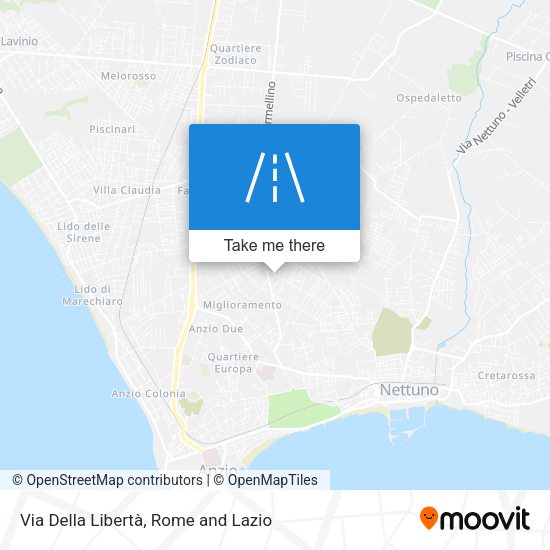 Via Della Libertà map