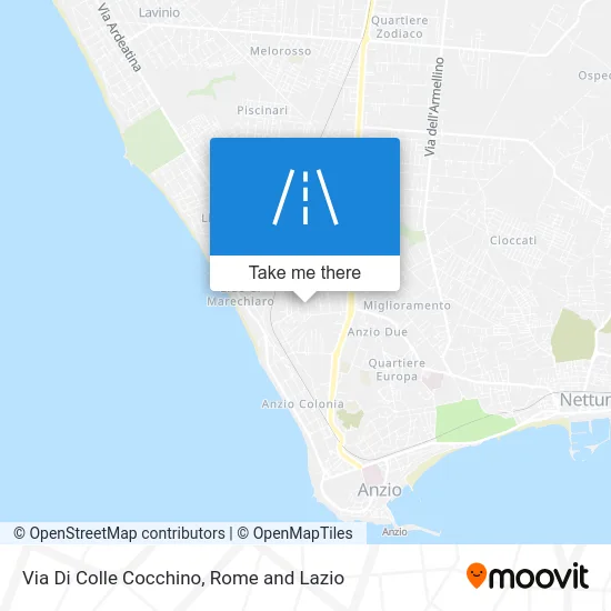 Colle Cocchino Street map