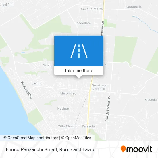 Enrico Panzacchi Street map