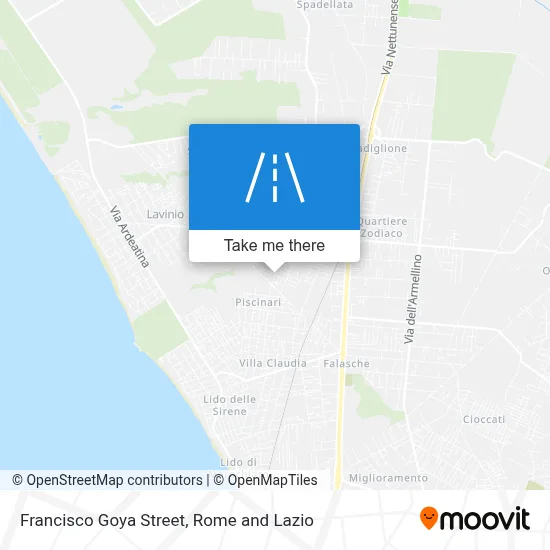 Francisco Goya Street map