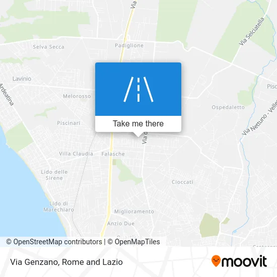 Genzano Street map
