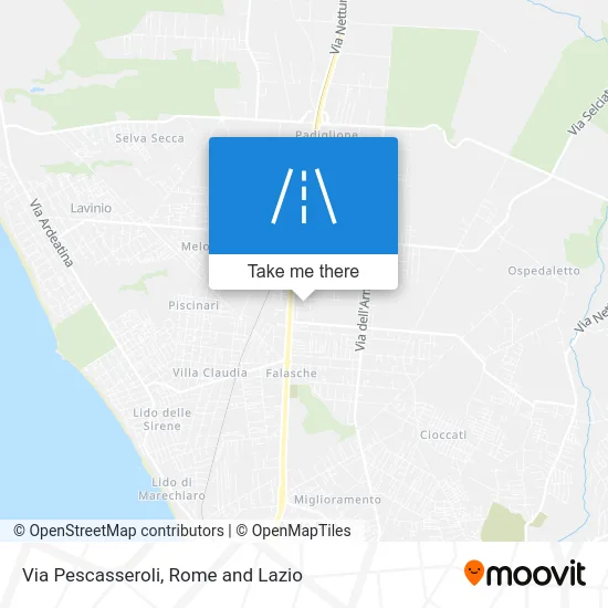 Pescasseroli Street map