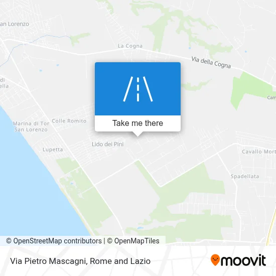 Via Pietro Mascagni map