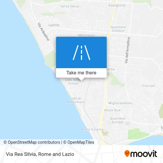 Rea Silvia Street map