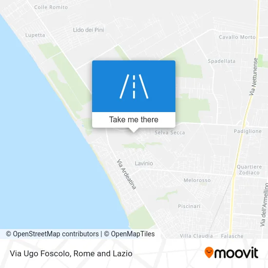 Ugo Foscolo Street map