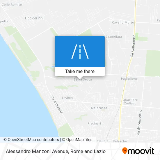 Alessandro Manzoni Avenue map