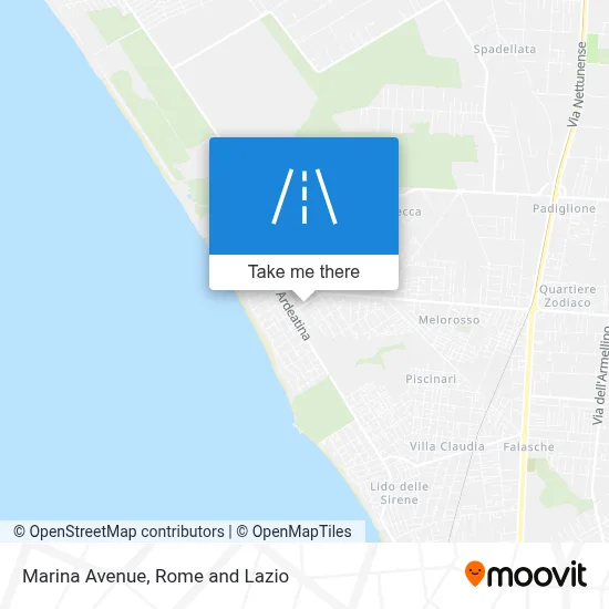 Marina Avenue map