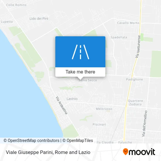 Giuseppe Parini Avenue map