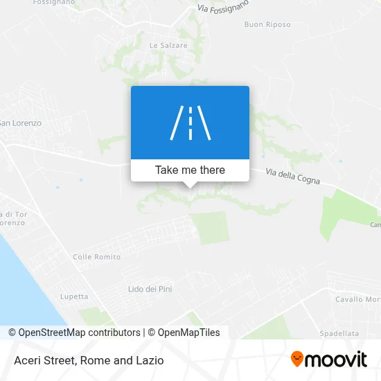 Aceri Street map