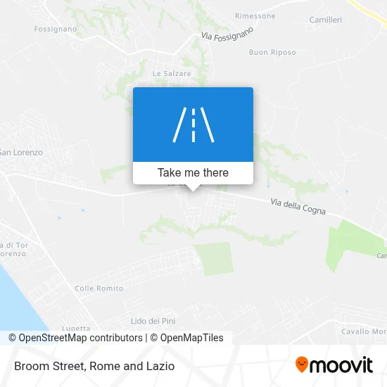 Broom Street map