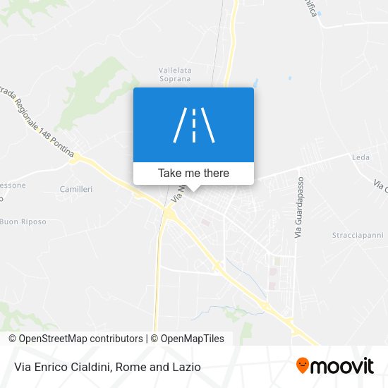 Via Enrico Cialdini map