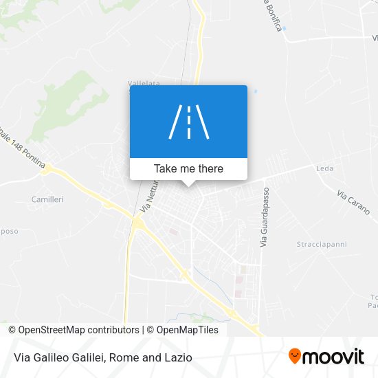Via Galileo Galilei map