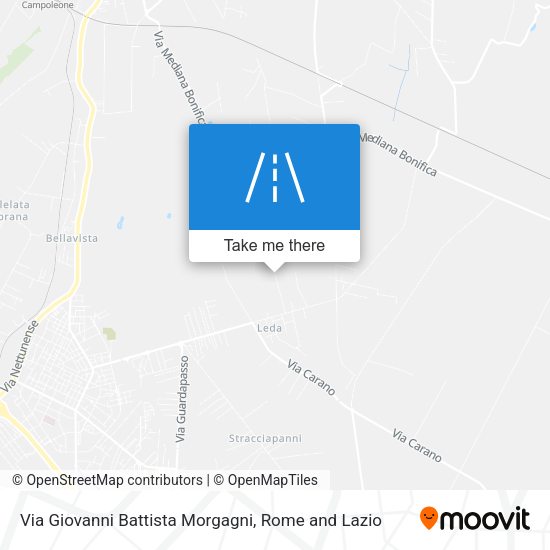 Via Giovanni Battista Morgagni map