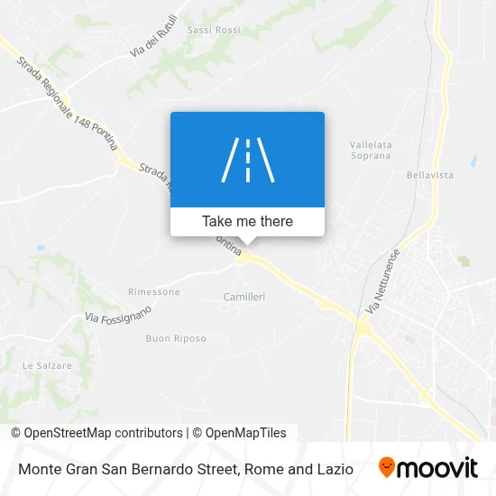 Monte Gran San Bernardo Street map