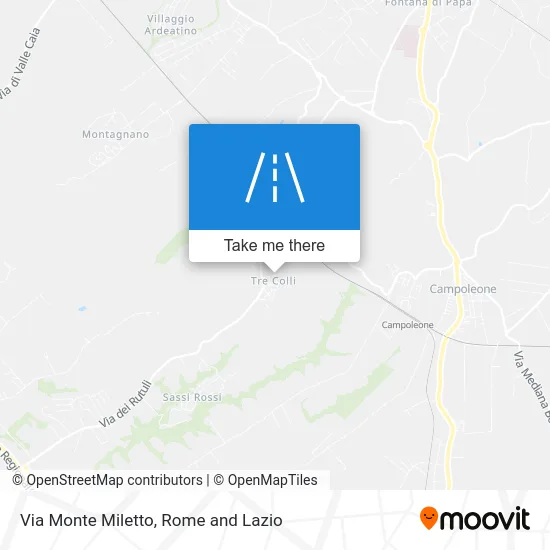 Monte Miletto Street map