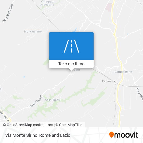 Via Monte Sirino map