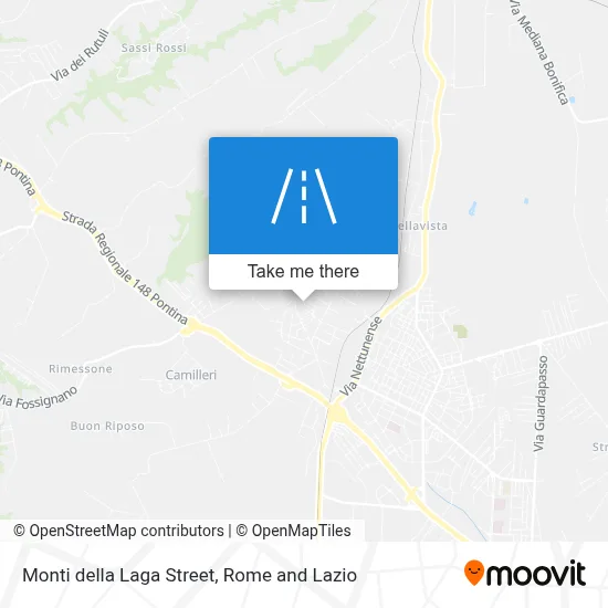 Monti della Laga Street map