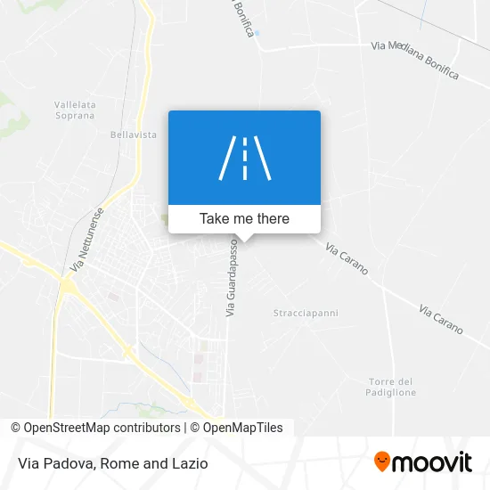 Padova Street map