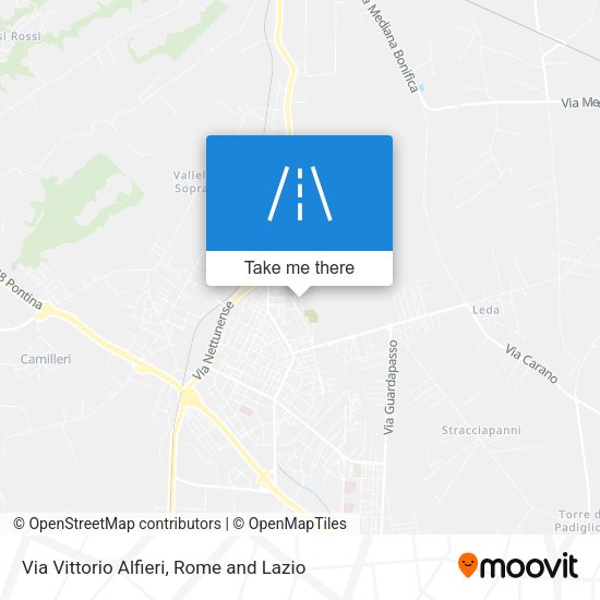 Via Vittorio Alfieri map