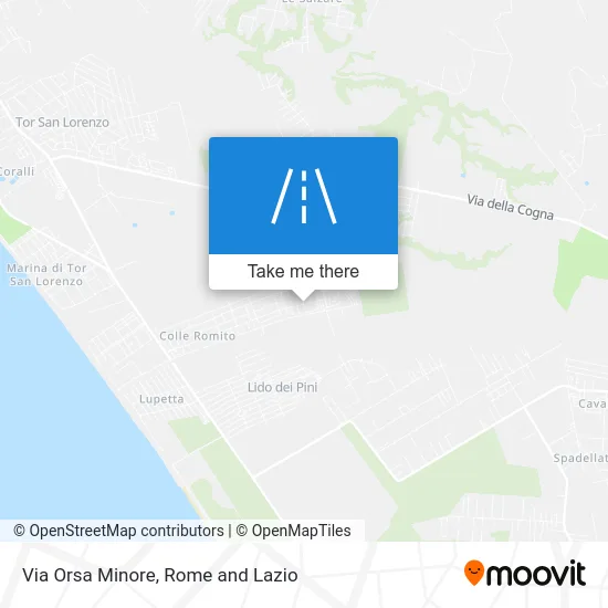 Orsa Minore Street map