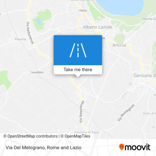 Via Del Melograno map