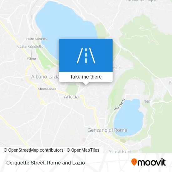 Cerquette Street map