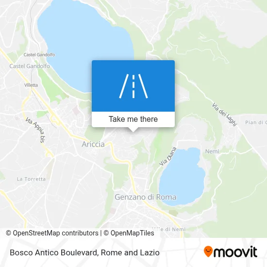 Bosco Antico Boulevard map