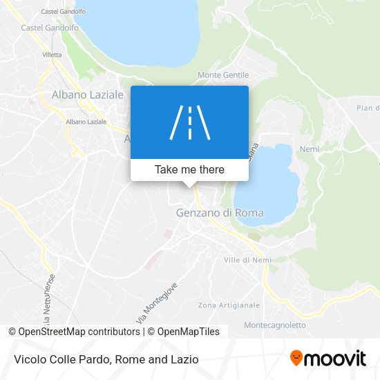 Vicolo Colle Pardo map