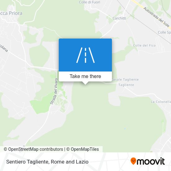Sentiero Tagliente map
