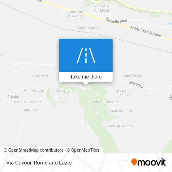 Cavour Street map