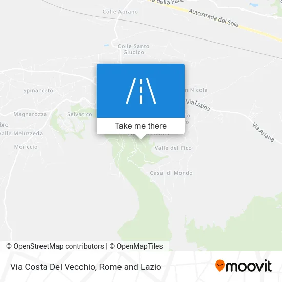 Costa del Vecchio Street map