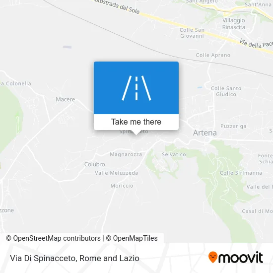 Via Di Spinacceto Street map