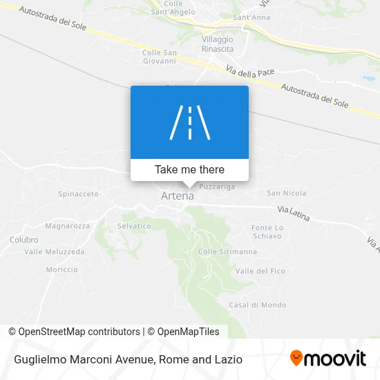 Guglielmo Marconi Avenue map