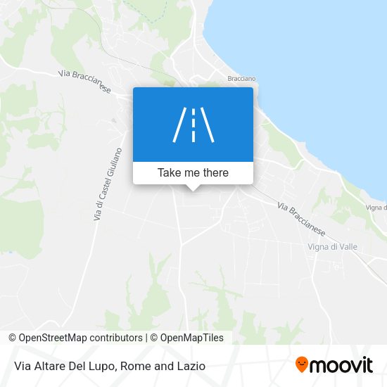 Via Altare Del Lupo map
