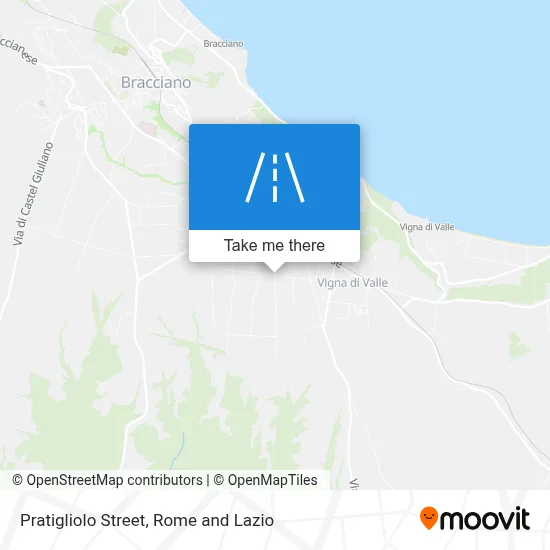 Pratigliolo Street map