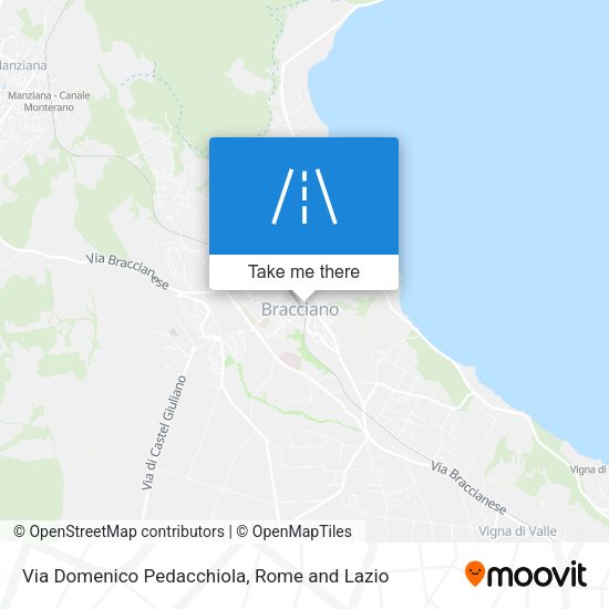 Via Domenico Pedacchiola map