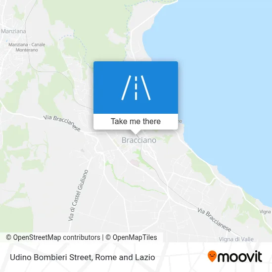 Udino Bombieri Street map