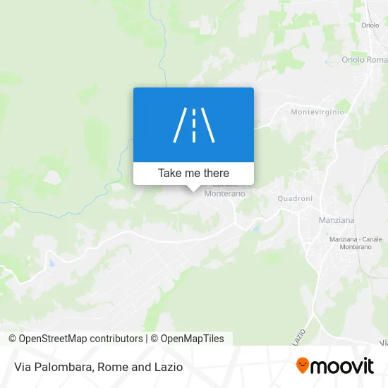 Palombara Street map
