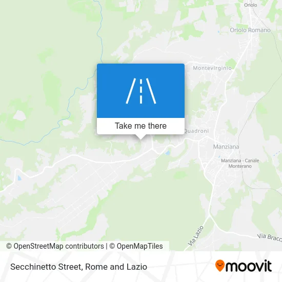 Secchinetto Street map