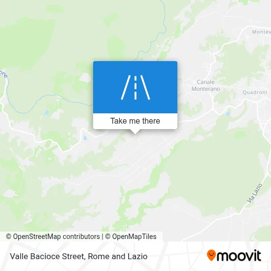 Valle Bacioce Street map