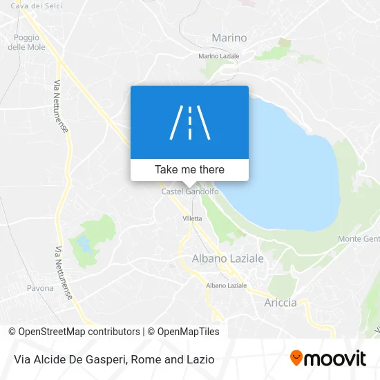 Via Alcide De Gasperi map