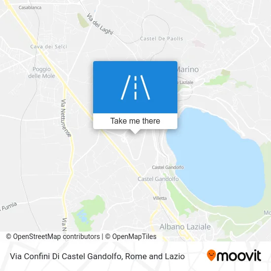 Confini Di Castel Gandolfo Street map