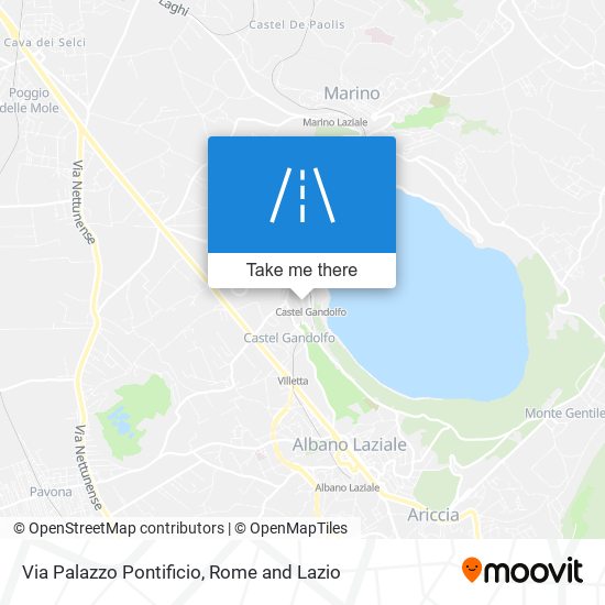 Via Palazzo Pontificio map