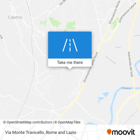 Via Monte Travicello map