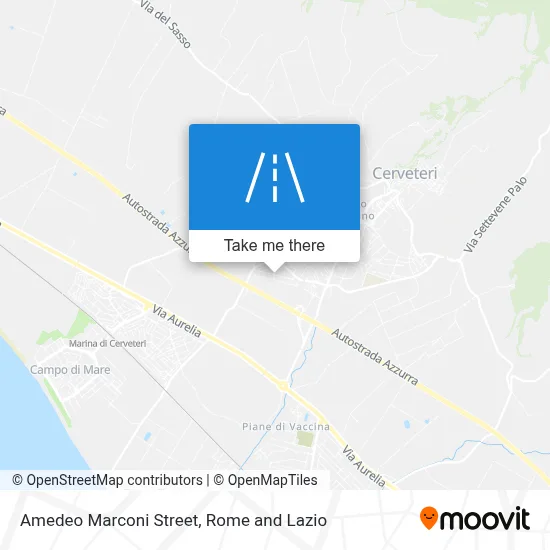 Amedeo Marconi Street map